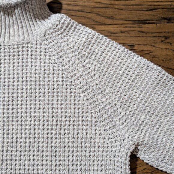 American Eagle Dreamspun mock neck sweater grey size XS/small - Picture 11 of 16